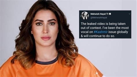 mehwish hayat leak|Mehwish Hayat clarifies misconstrued remarks on Kashmir issue